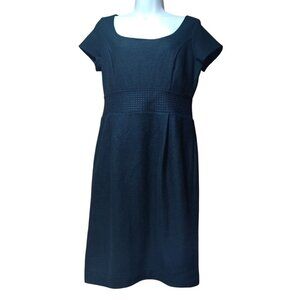 Banana Republic Wool Short Sleeve Little Black Dress Womens‎ M Classic Luxury